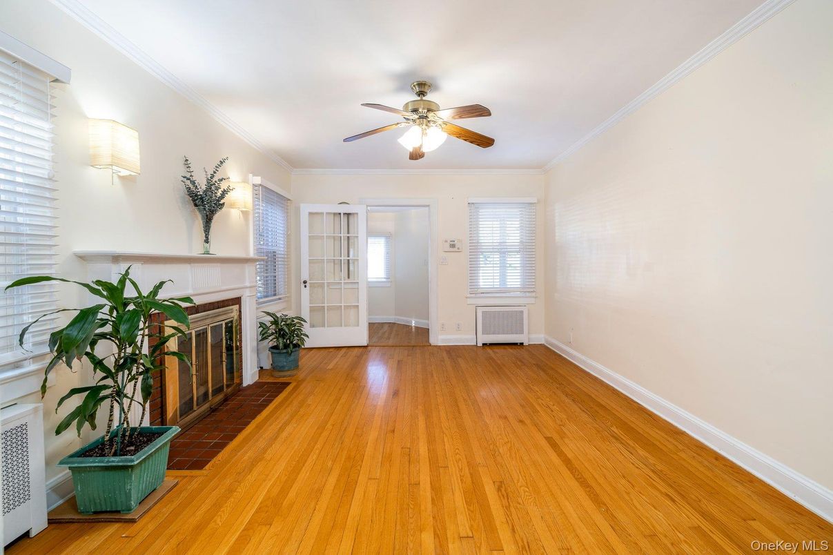 Empty room, Fireplace, Interior, Wood Texture Flooring