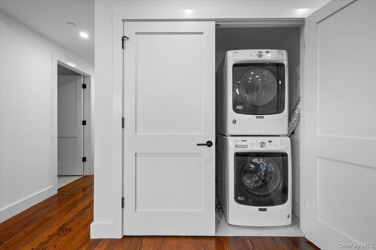 Interior, Recessed Lighting, Utility Closets, Washer, Wood Texture Flooring