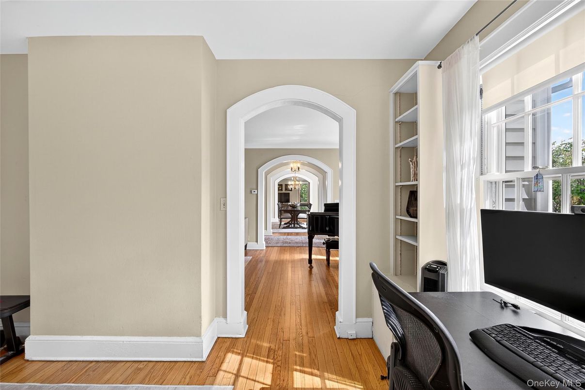 Home Office, Interior, Wood Texture Flooring