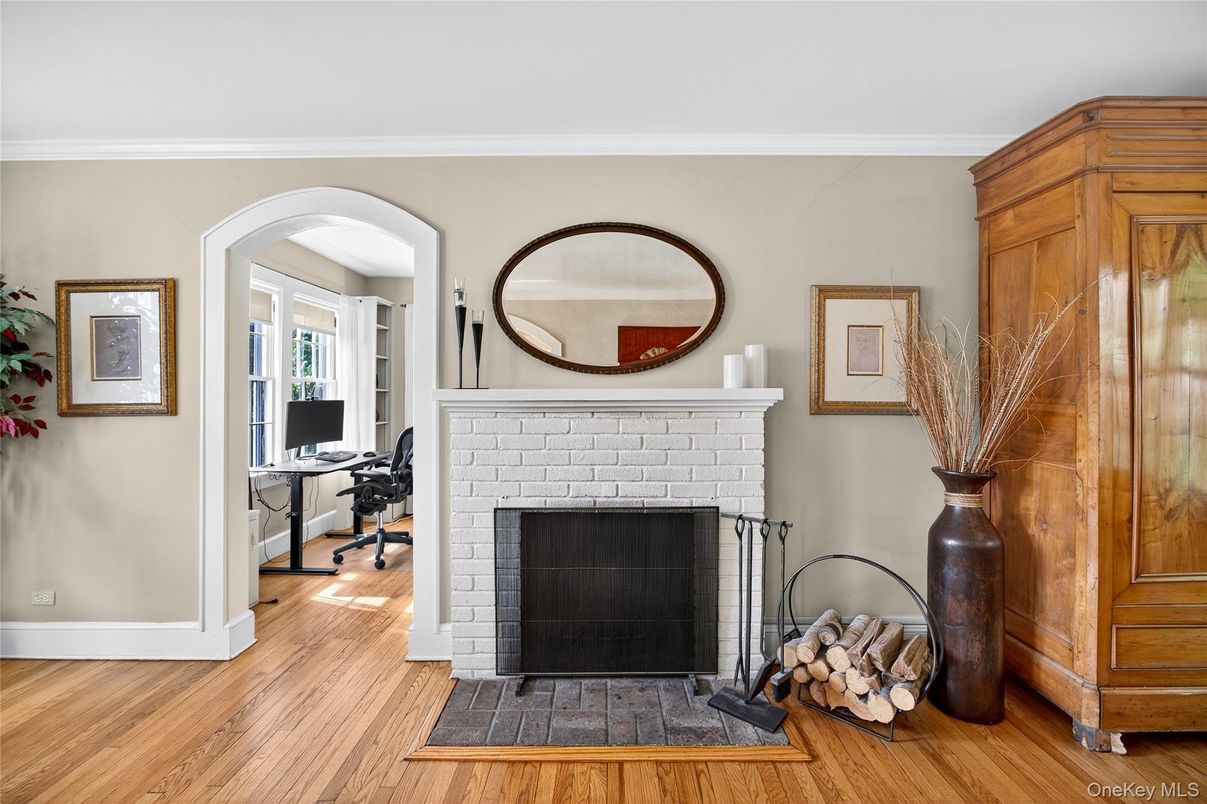 Fireplace, Interior, Wood Texture Flooring
