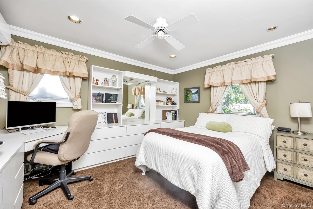 Bedroom, Home Office, Interior, Recessed Lighting