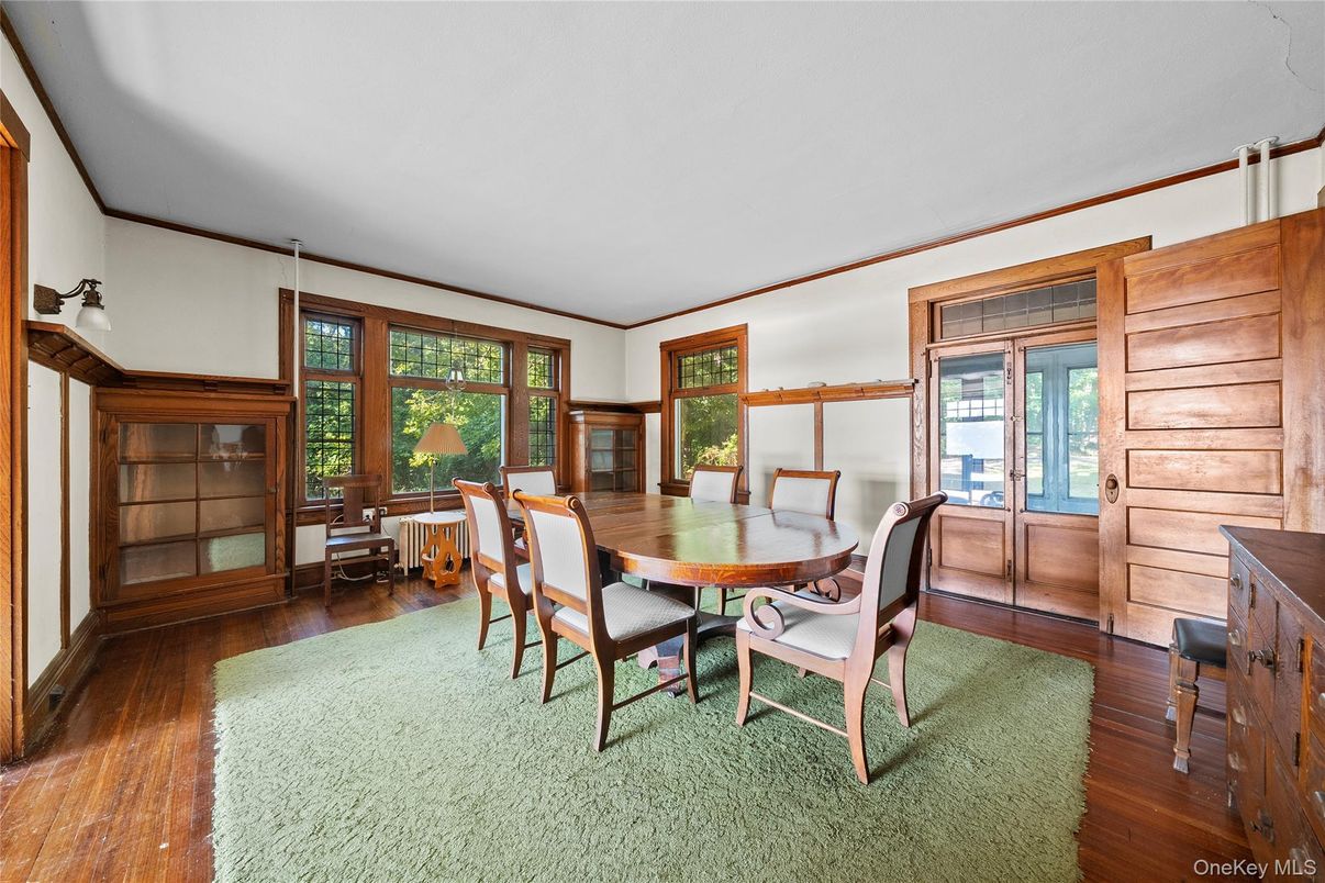 Dining room, Interior, Wood Texture Flooring