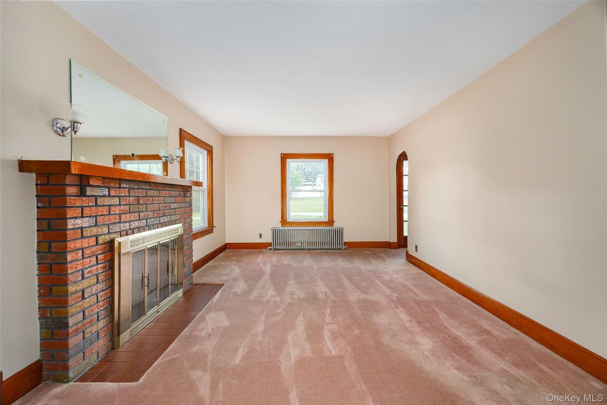 Empty room, Fireplace, Interior