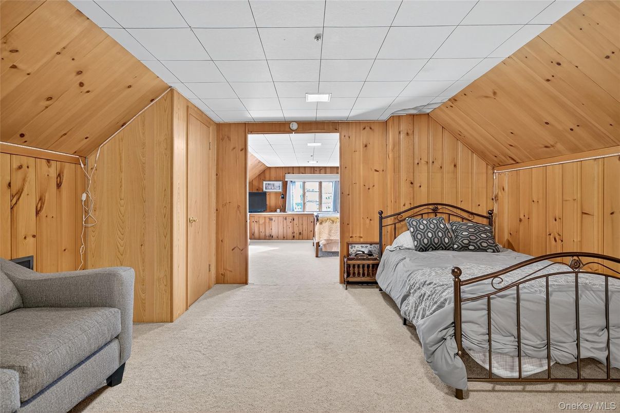 Bedroom, Interior, Wooden Ceilings, Wooden Walls