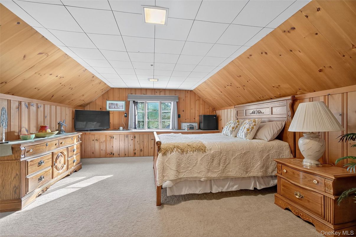 Bedroom, Interior, Wooden Ceilings, Wooden Walls