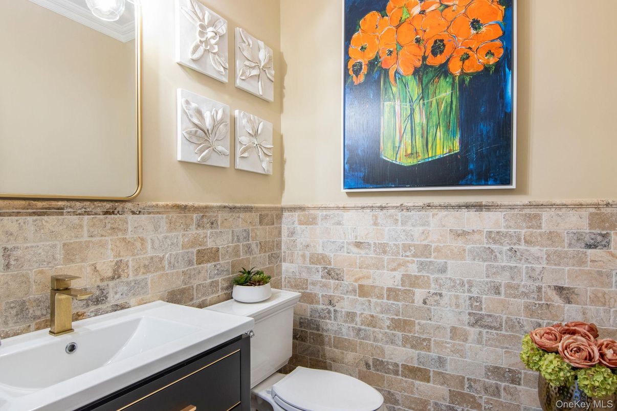 Bathroom, Interior, Stone Walls