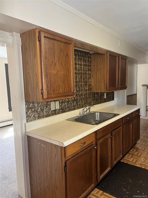 Interior, Kitchen, Wood Texture Flooring