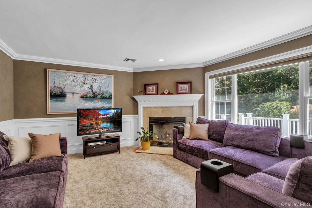 Fireplace, Interior, Living room, Recessed Lighting