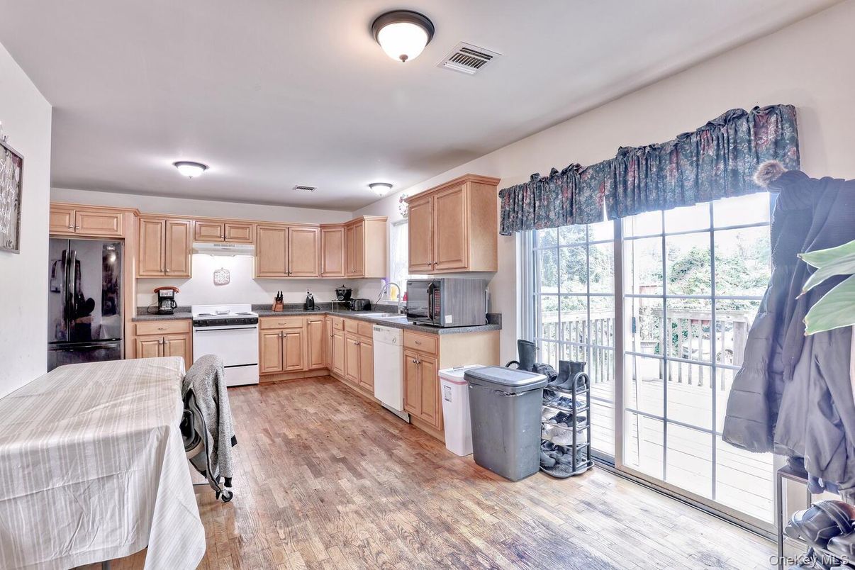 Interior, Kitchen, Wood Texture Flooring