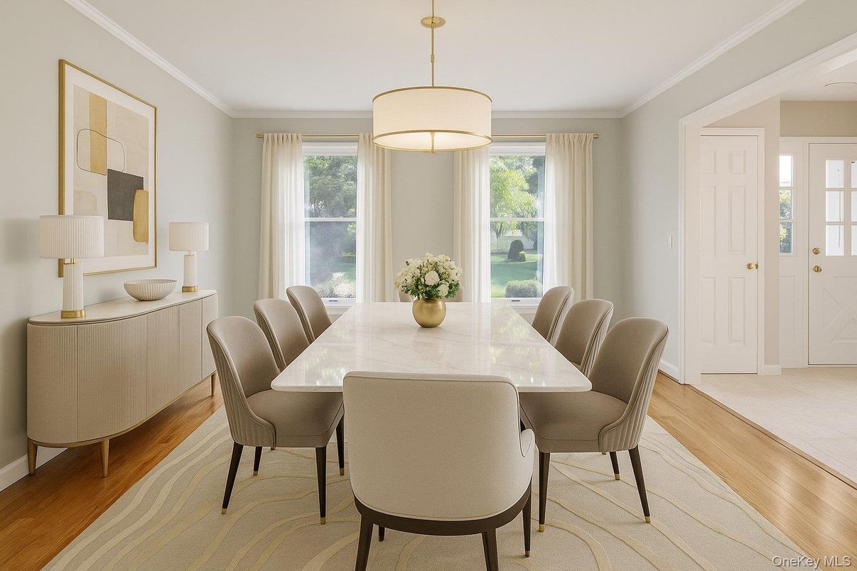 Dining room, Interior, Wood Texture Flooring