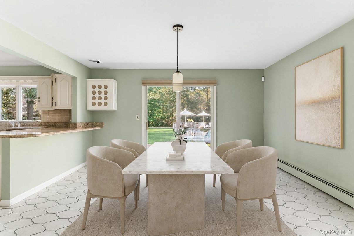 Dining room, Interior, Pendant Lights