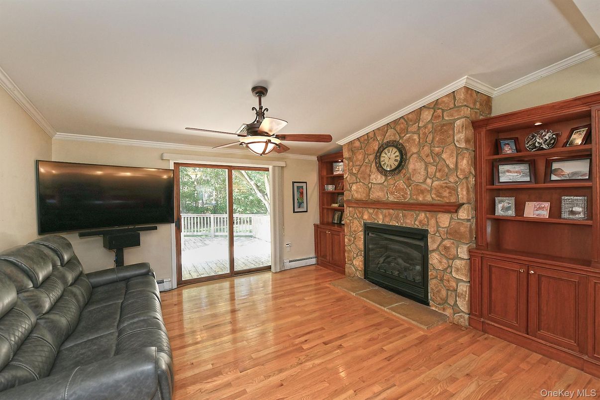 Fireplace, Interior, Stone Walls, Wood Texture Flooring