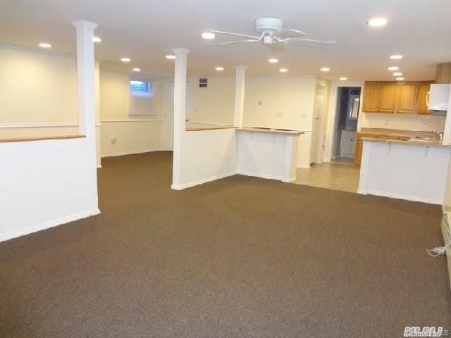 Empty room, Interior, Kitchen, Recessed Lighting