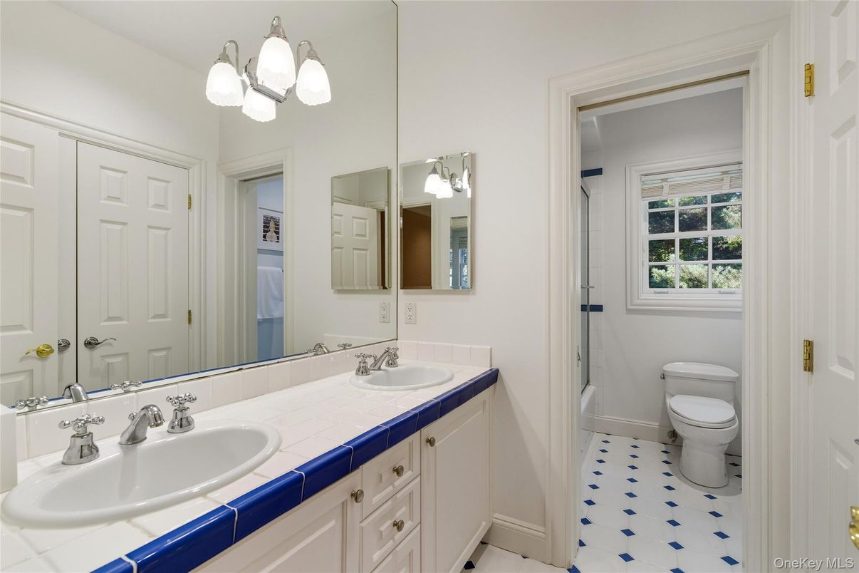 Bathroom, Dual Sink Vanities, Interior, Tile Countertops