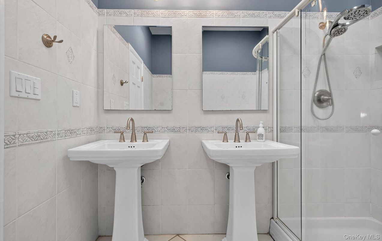 Bathroom, Dual Sink Vanities, Glass Shower, Interior