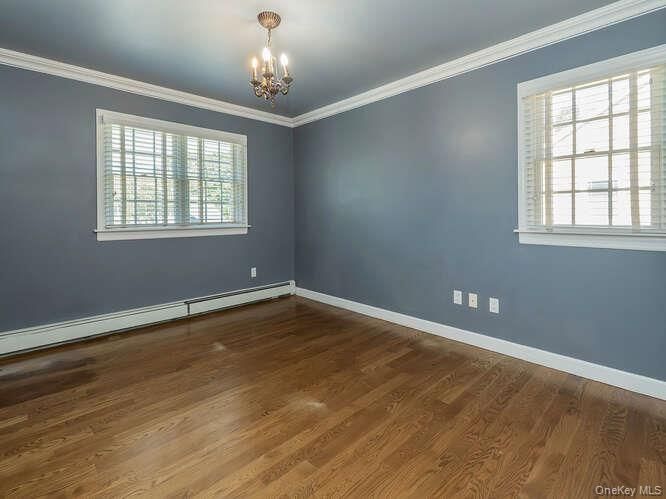 Chandelier, Empty room, Interior, Wood Texture Flooring