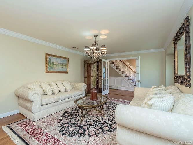 Chandelier, Interior, Living room, Wood Texture Flooring
