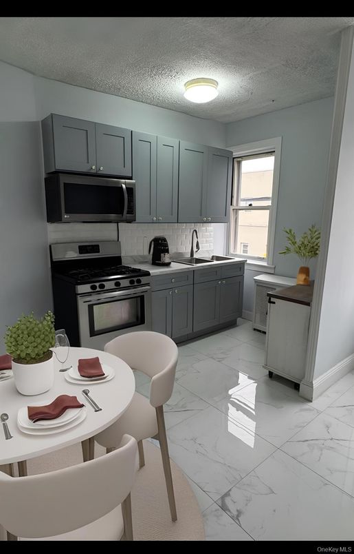 Dining room, Interior, Kitchen, Marble, Stainless Steel Appliances