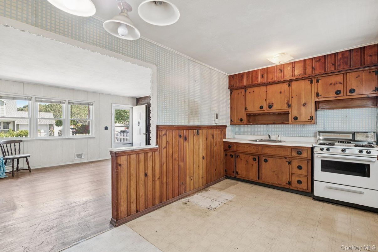 Interior, Kitchen, Wood Texture Flooring