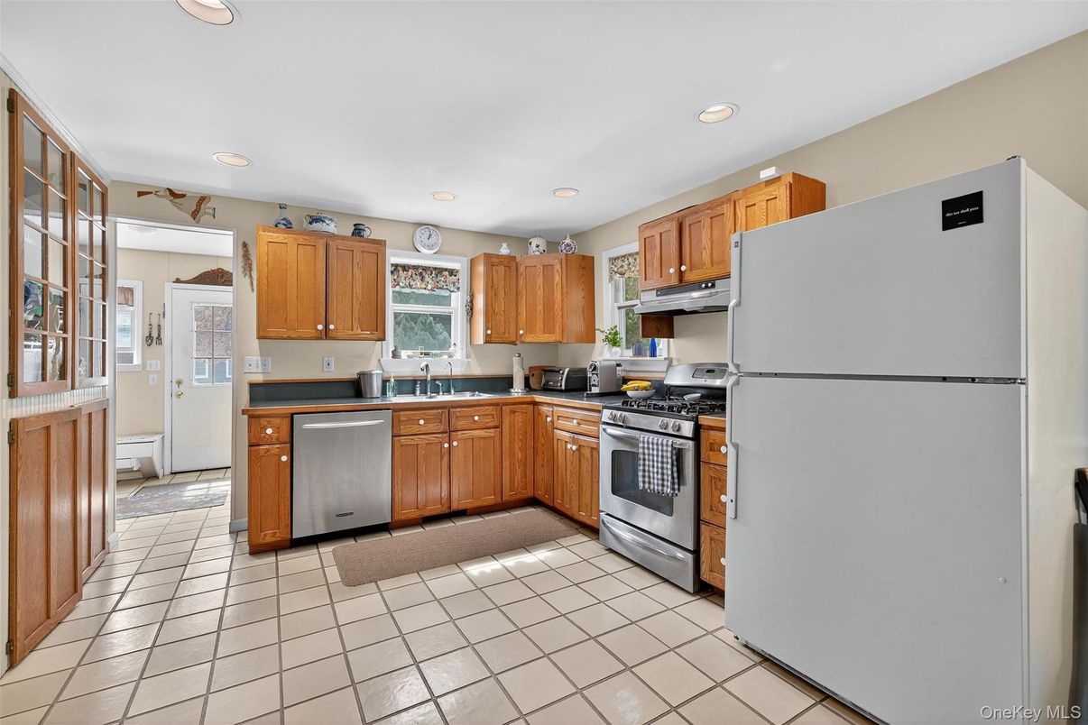 Interior, Kitchen, Recessed Lighting, Stainless Steel Appliances