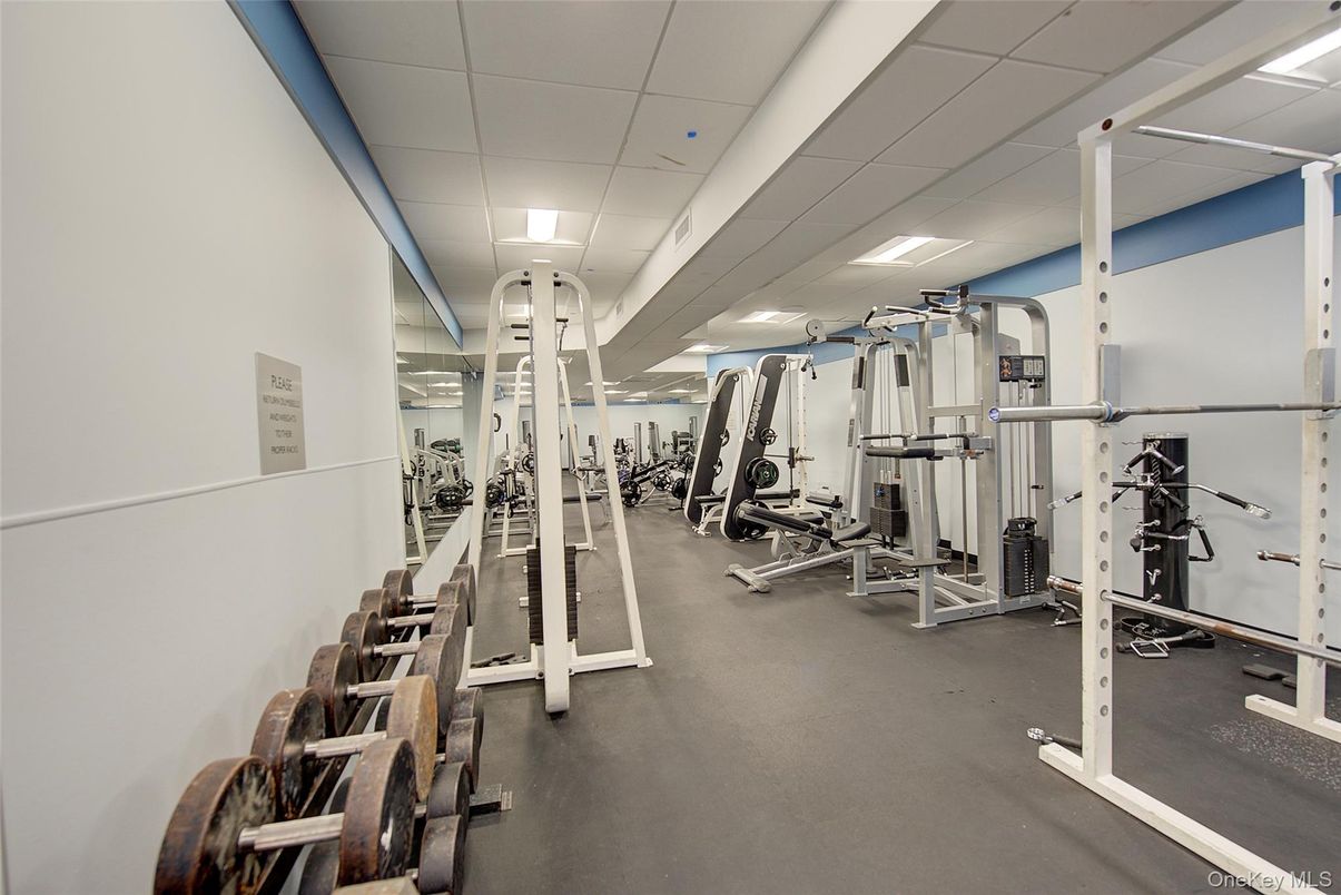 Fitness Equipment, Gym, Interior, Recessed Lighting