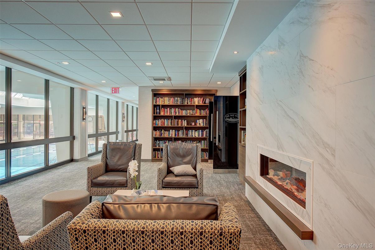 Fireplace, Interior, Living room, Marble Walls, Recessed Lighting