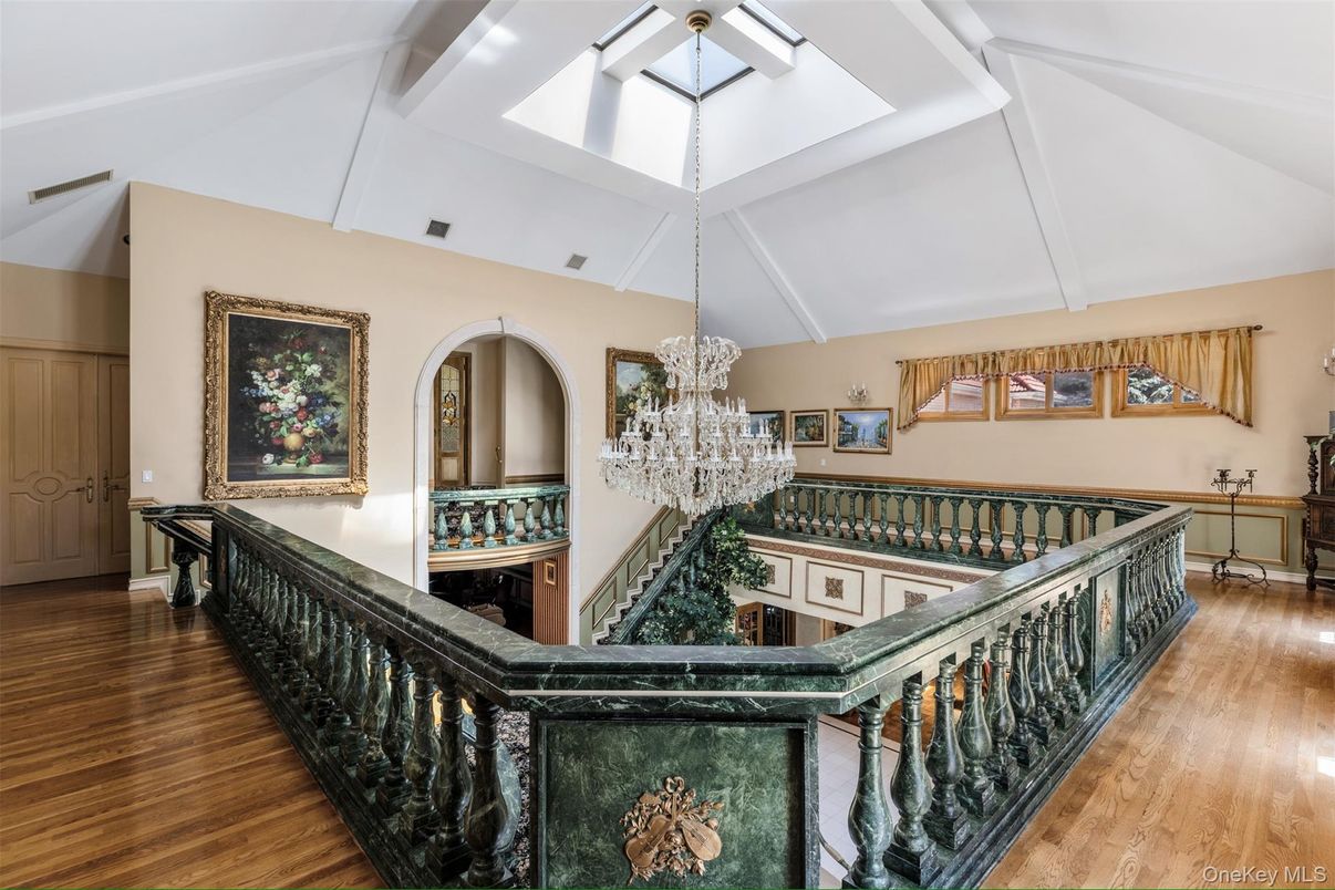 Chandelier, Interior, Wood Texture Flooring