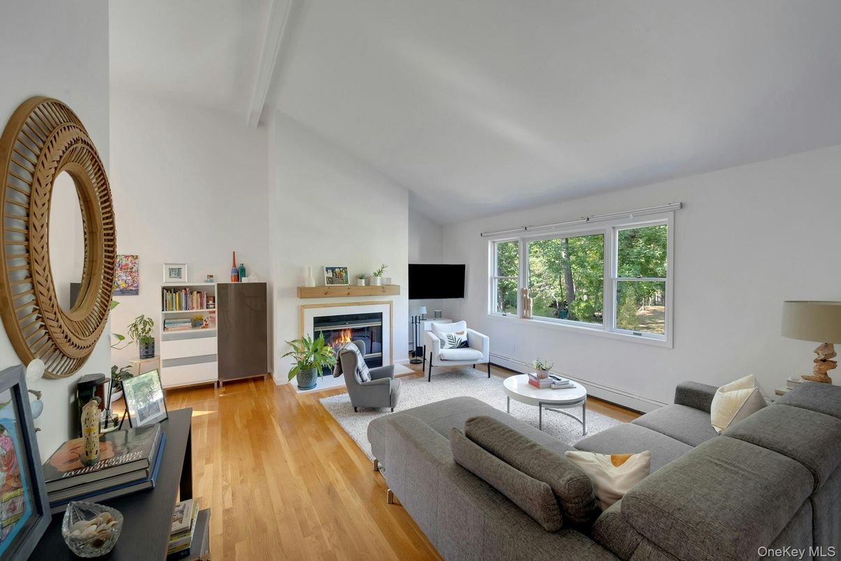 Fireplace, Interior, Living room, Wood Texture Flooring
