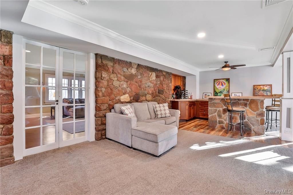 Interior, Recessed Lighting, Stone Walls