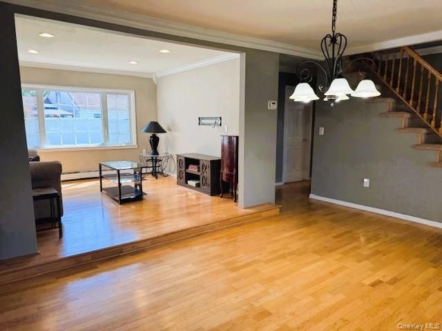 Chandelier, Fireplace, Interior, Recessed Lighting, Wood Texture Flooring