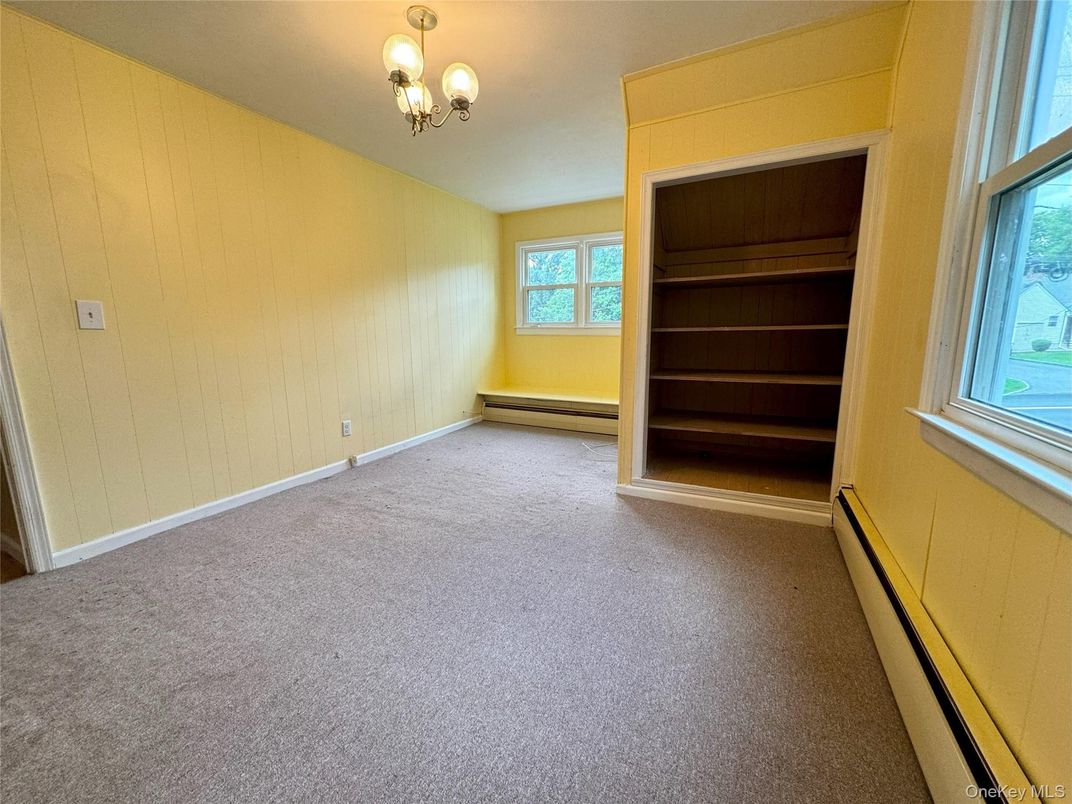 Chandelier, Empty room, Interior