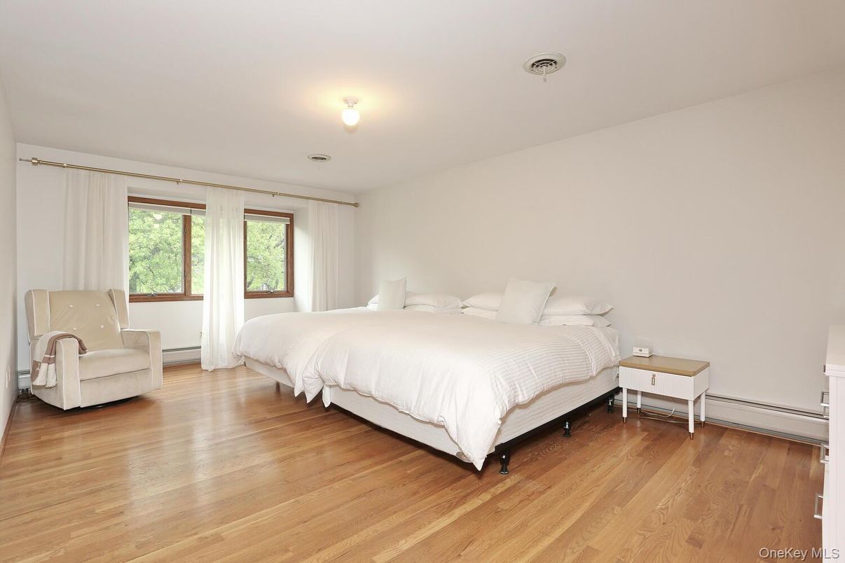 Bedroom, Interior, Wood Texture Flooring