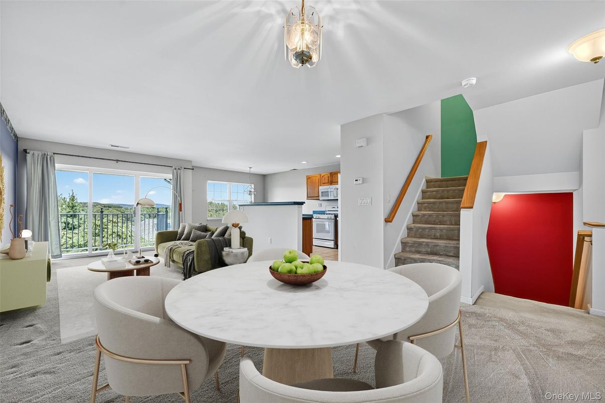 Dining room, Interior, Kitchen, Living room, Pendant Lights, Recessed Lighting