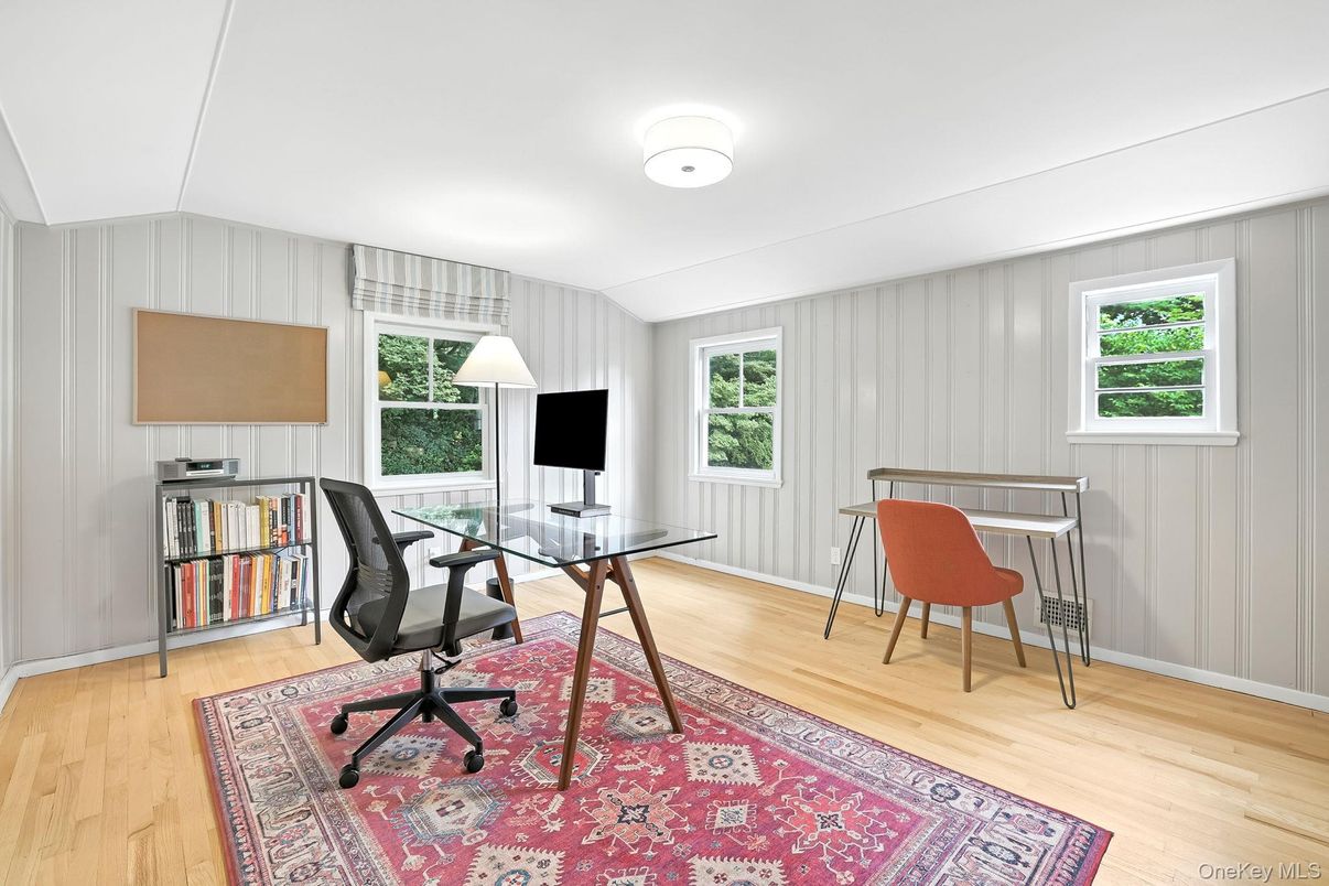 Home Office, Interior, Wood Texture Flooring