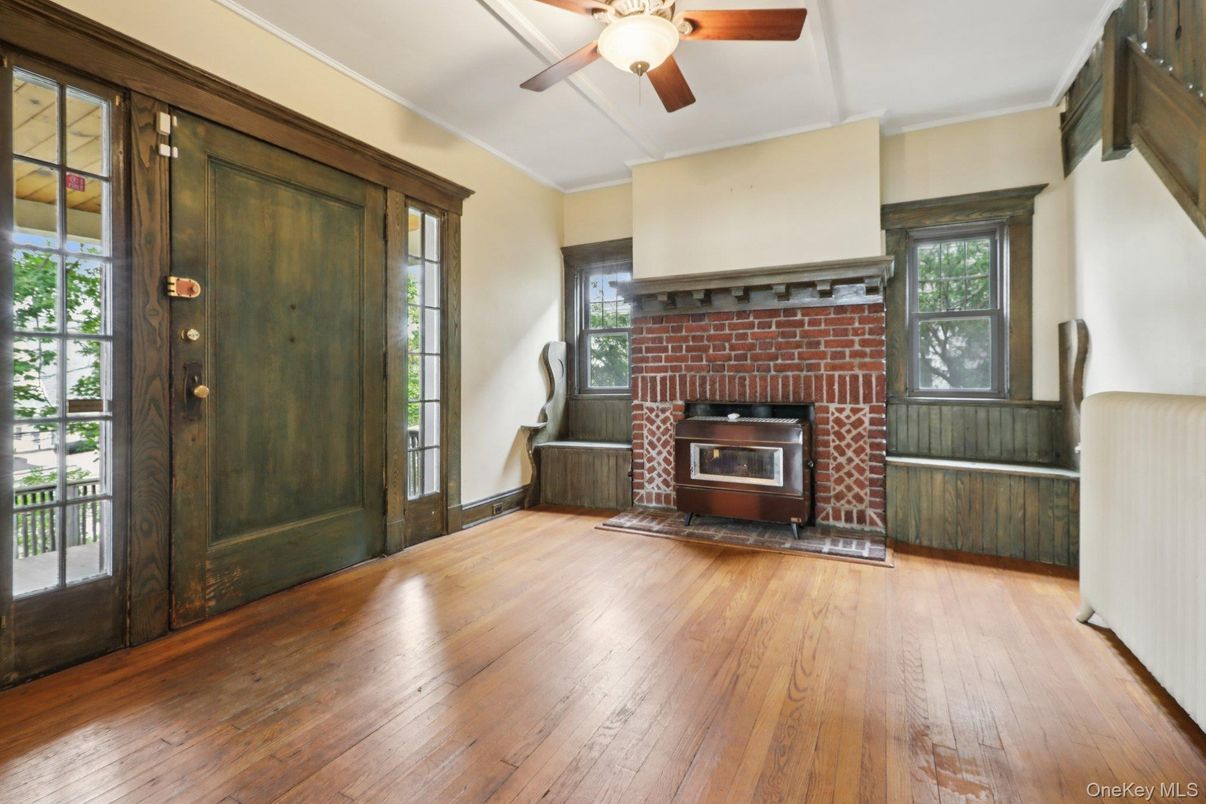 Fireplace, Interior, Wood Texture Flooring
