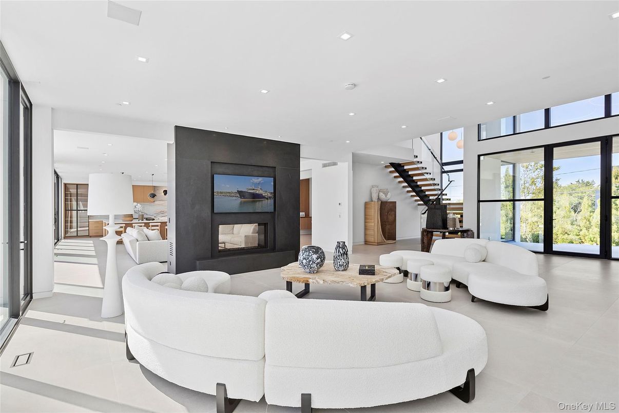 Interior, Living room, Recessed Lighting