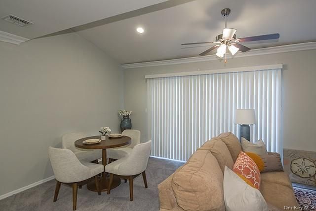 Dining room, Interior, Recessed Lighting