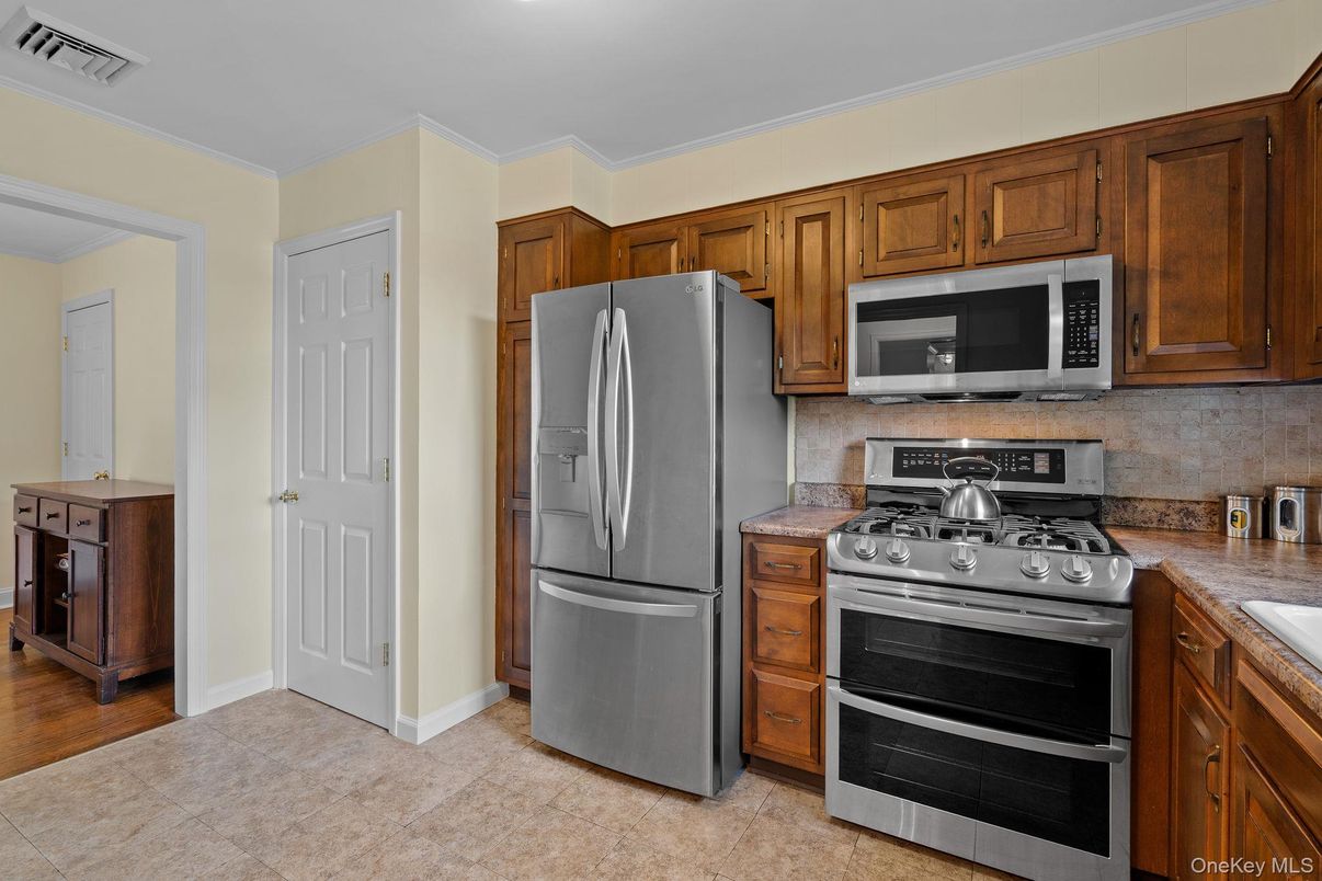 Interior, Kitchen, Wood Texture Flooring
