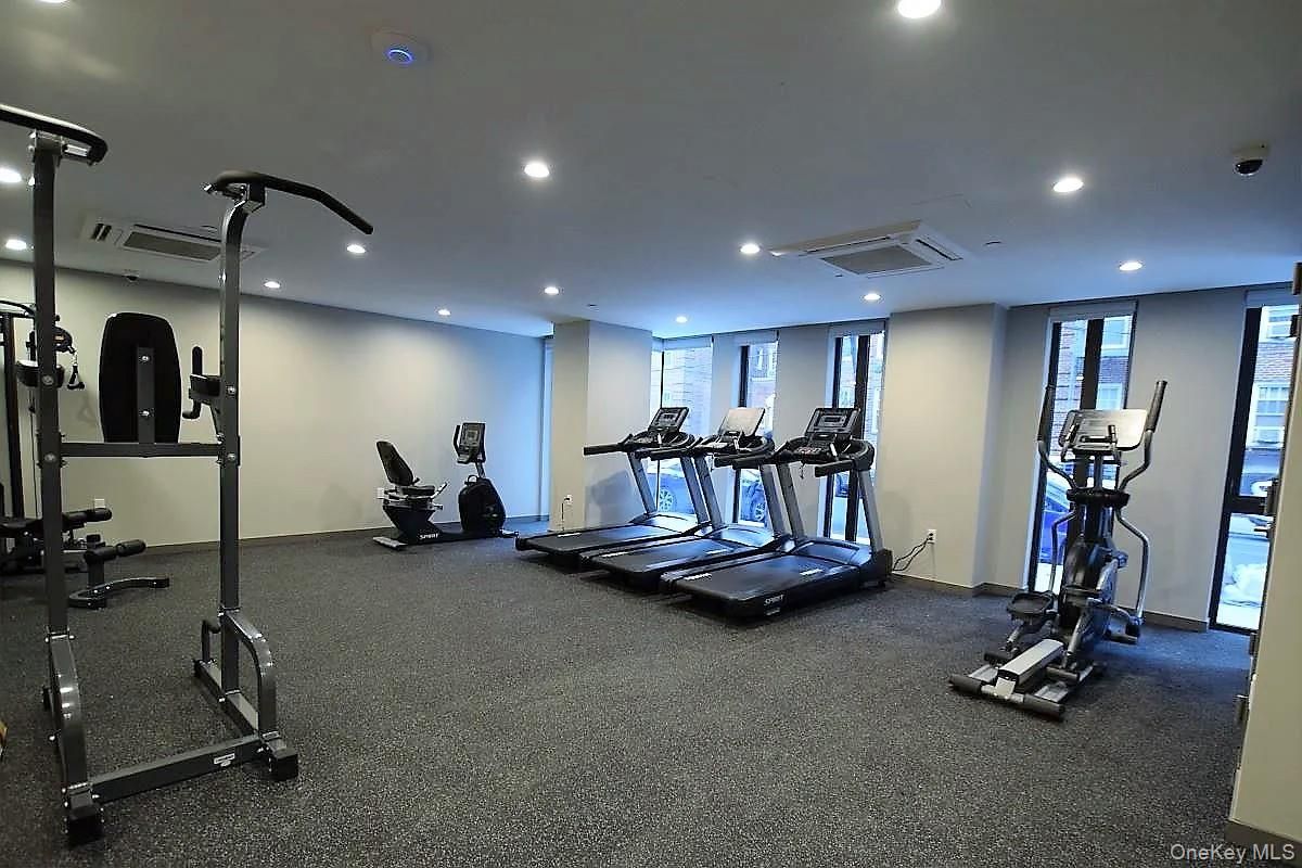 Fitness Equipment, Interior, Recessed Lighting