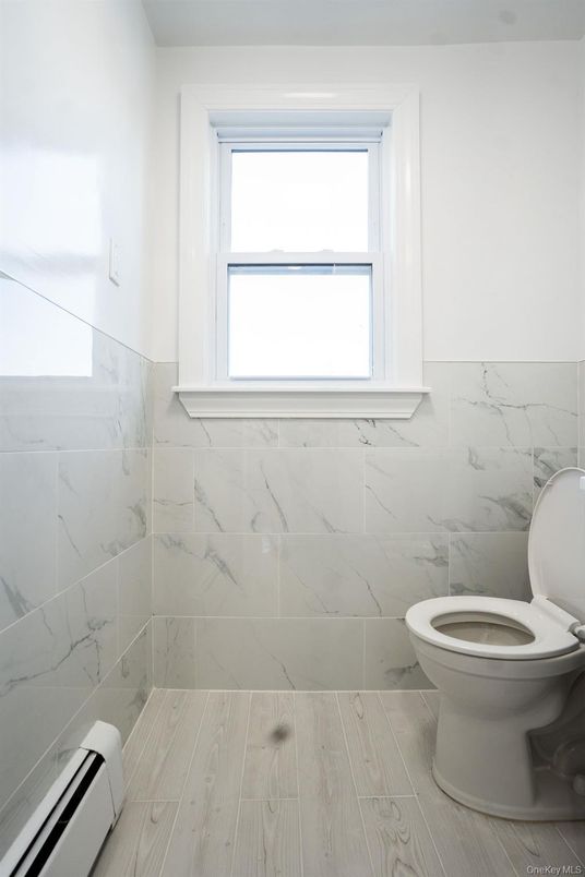 Bathroom, Interior, Marble Walls, Wood Texture Flooring