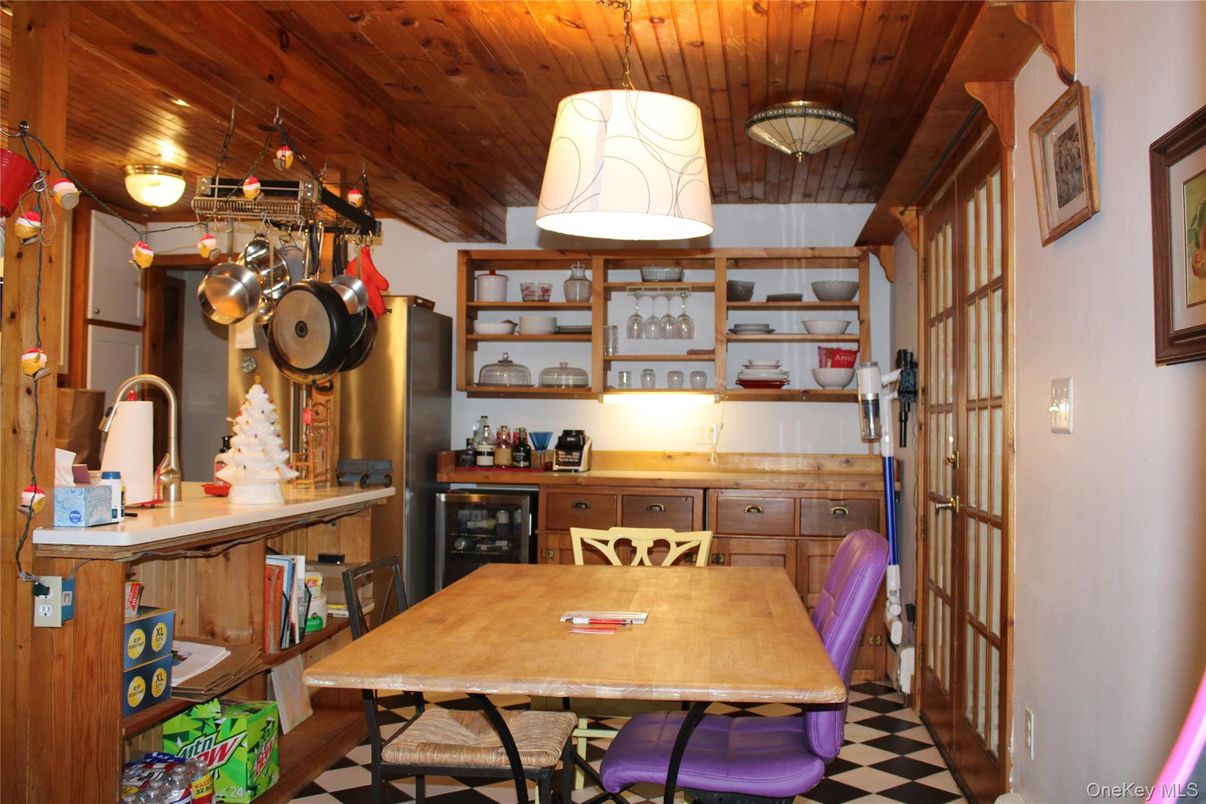 Dining room, Interior, Wooden Ceilings