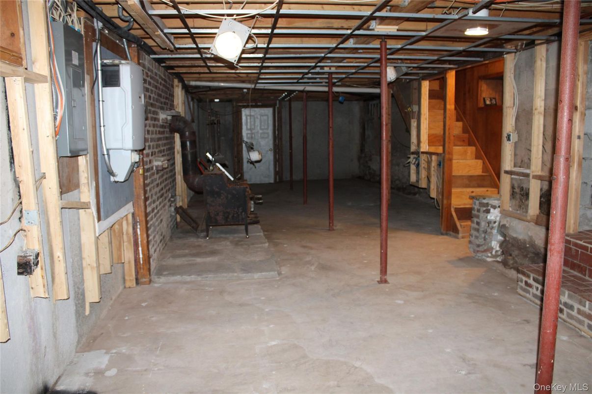 Interior, Stone Walls, Wooden Beams
