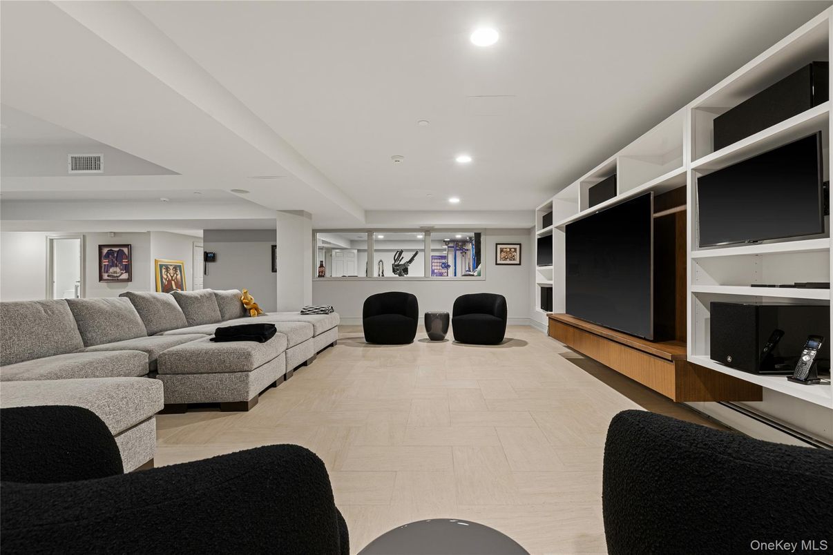 Interior, Living room, Recessed Lighting