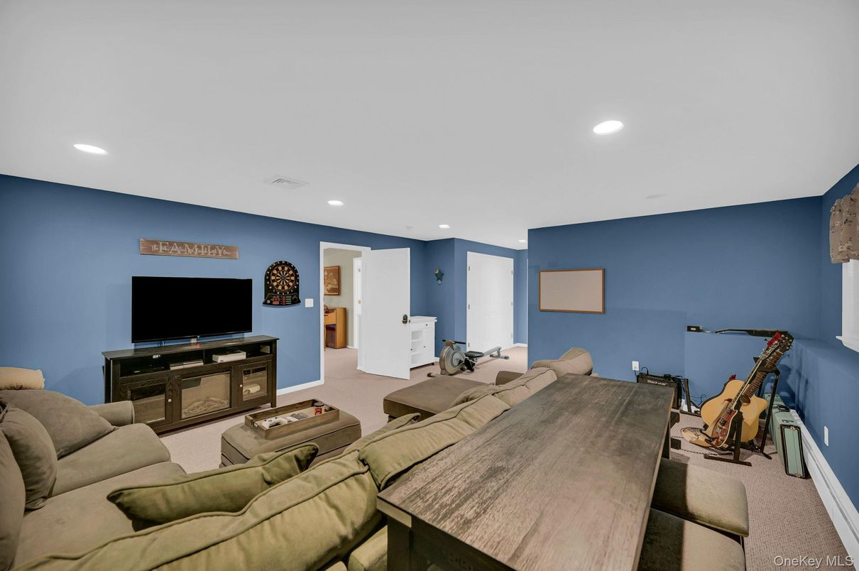 Interior, Living room, Recessed Lighting