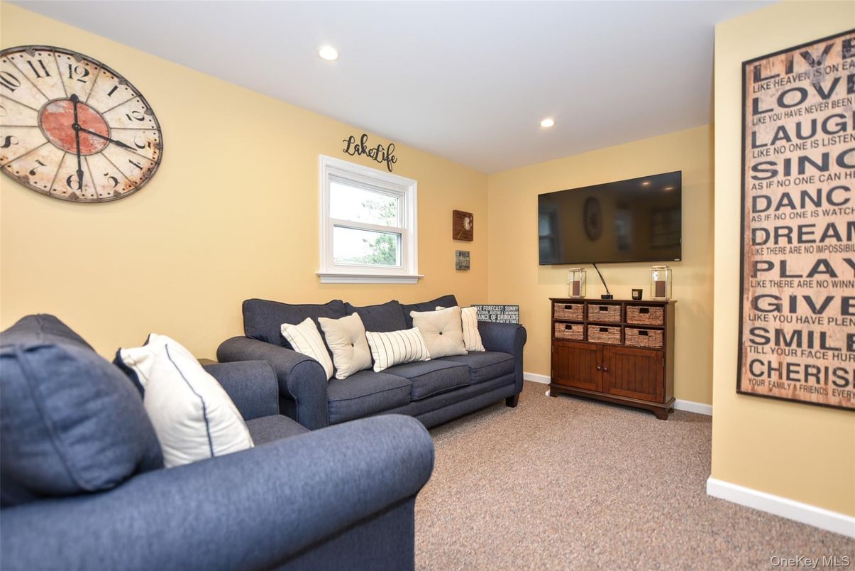 Interior, Living room, Recessed Lighting