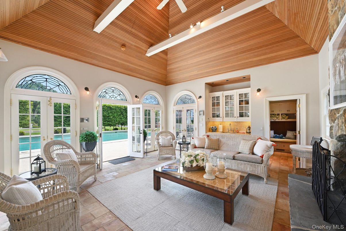 Interior, Living room, Wooden Ceilings