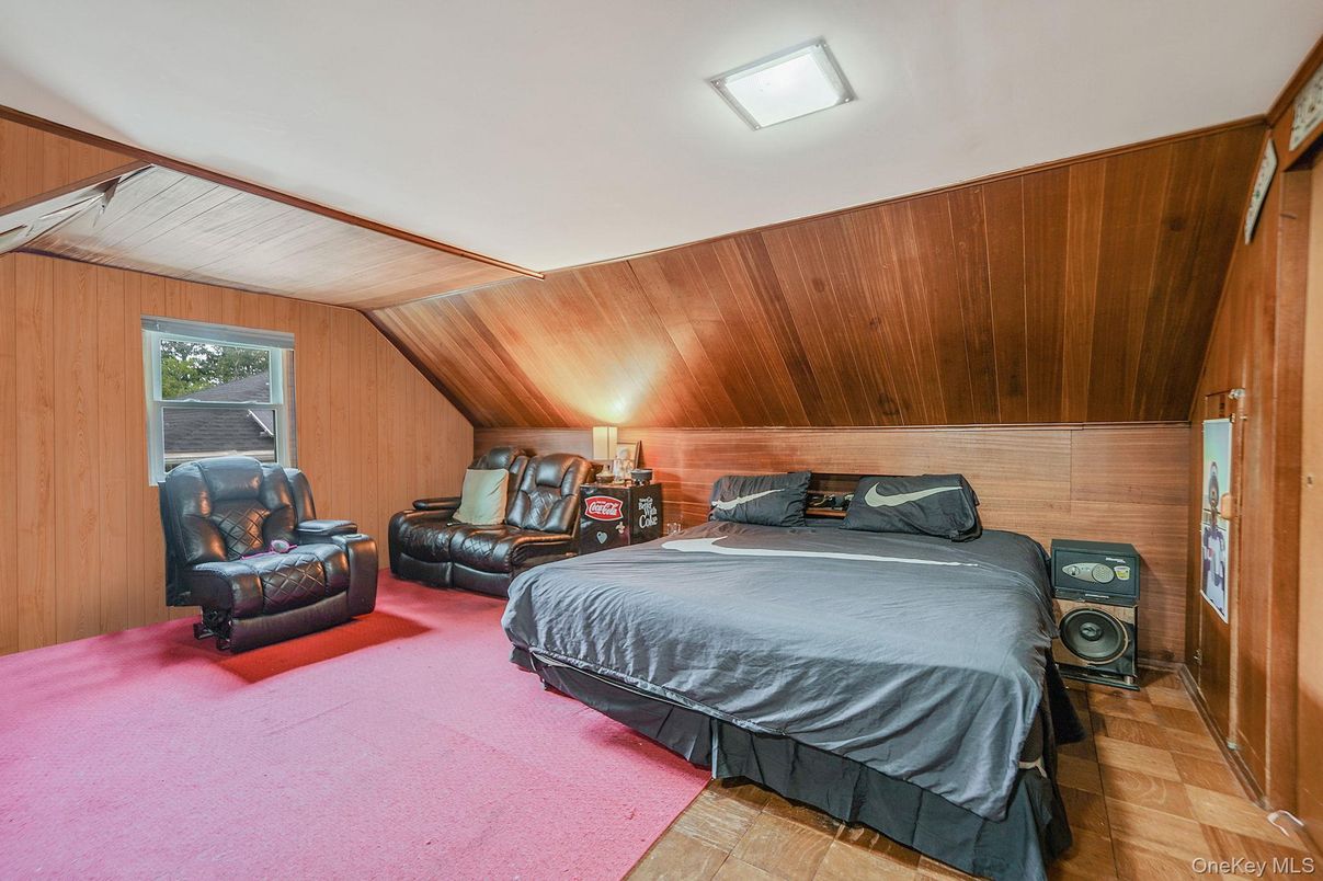 Bedroom, Interior, Wooden Walls