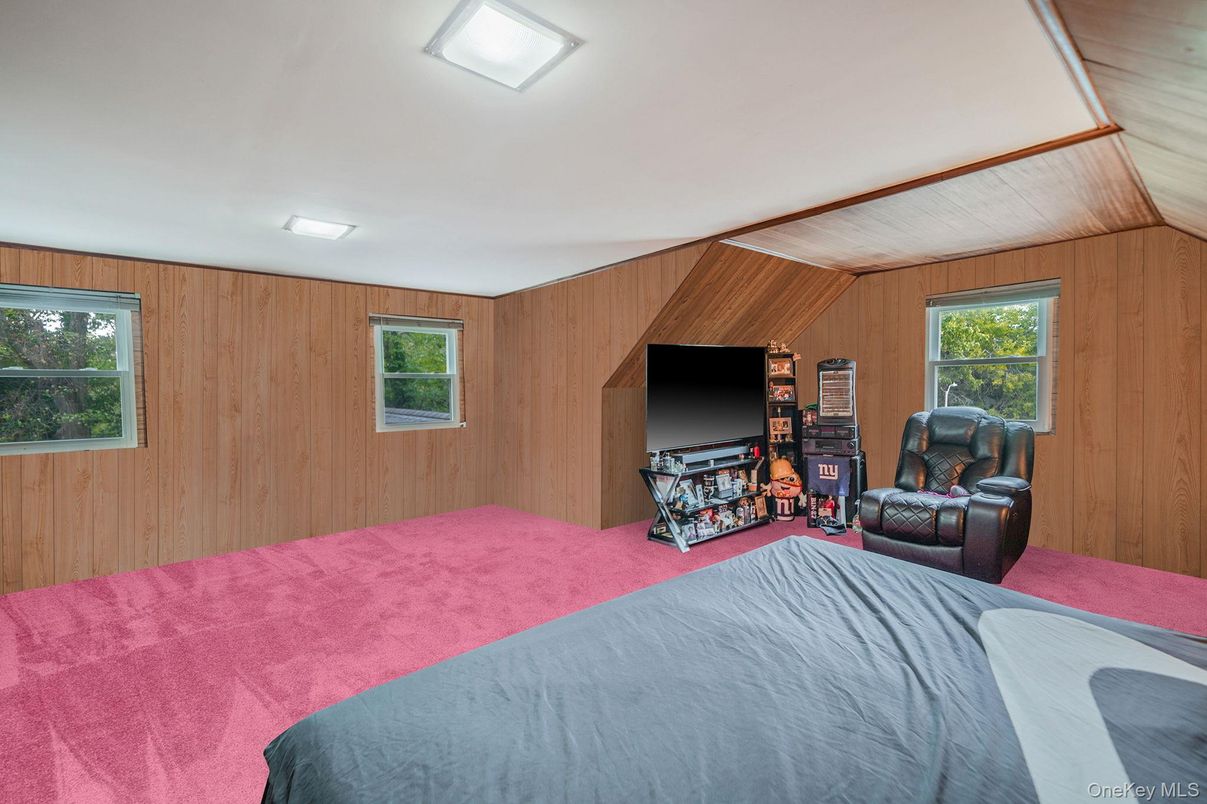 Bedroom, Interior, Wooden Walls