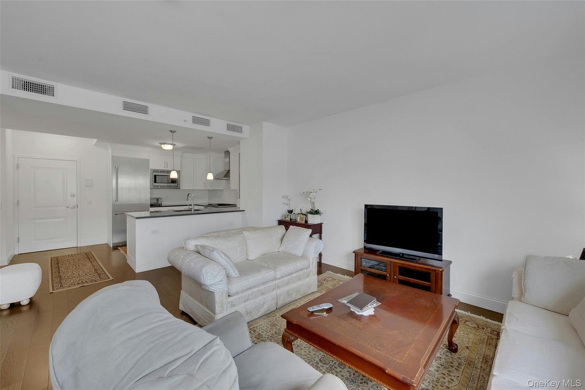 Interior, Kitchen, Living room, Pendant Lights, Stainless Steel Appliances, Wood Texture Flooring