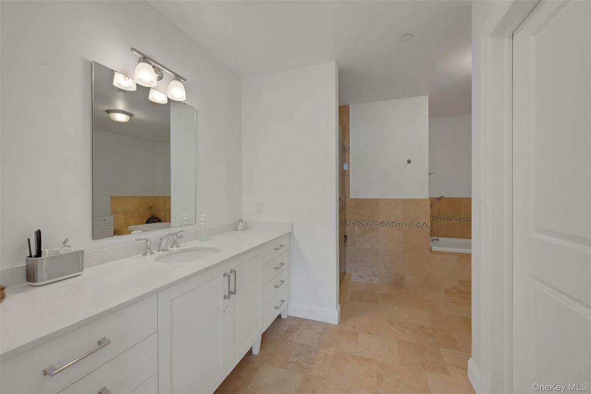 Bathroom, Dual Sink Vanities, Glass Shower, Interior